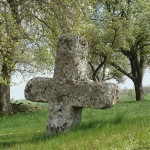 Steinkreuz aus Muschelkalk bei Gerabronn-Oberweiler (Foto © R. Wolf)